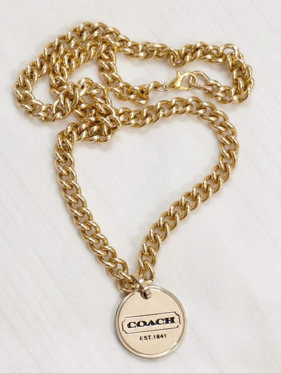 Coach Jewelry - Coach Gold Charm Necklace